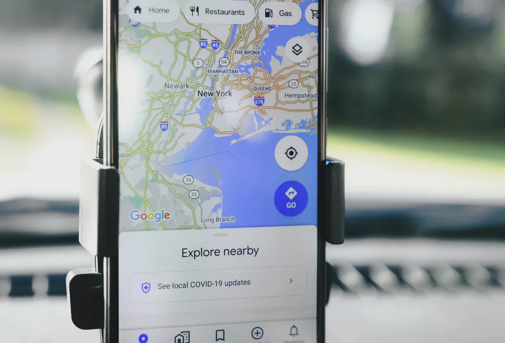 google maps in mobile